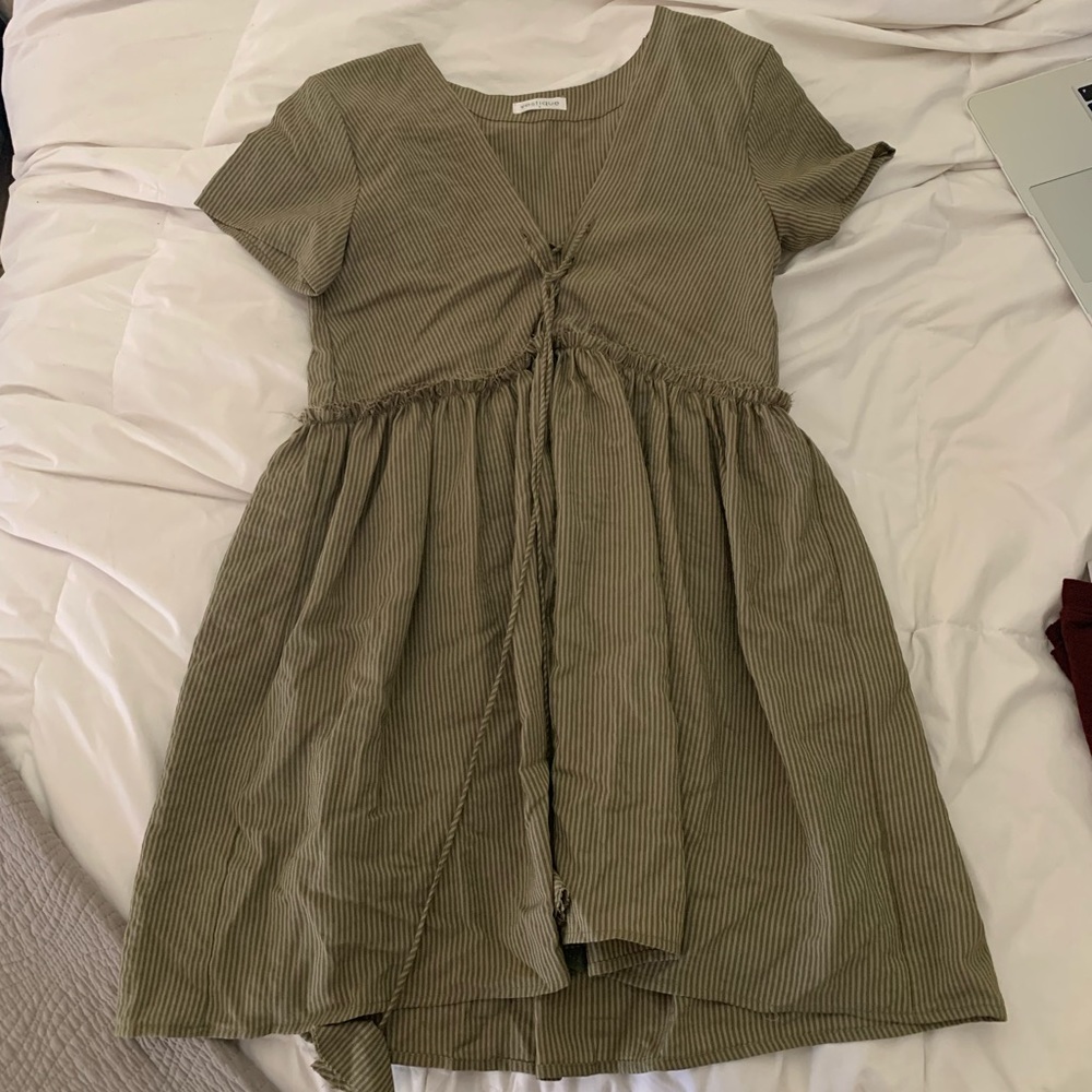 Green dress with tassels!!